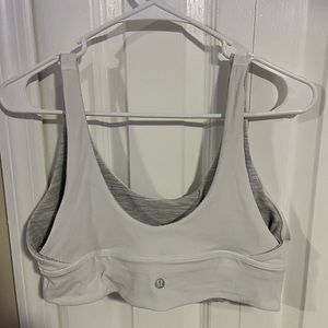 lululemon align a/b bra white/ space nimbus size 12